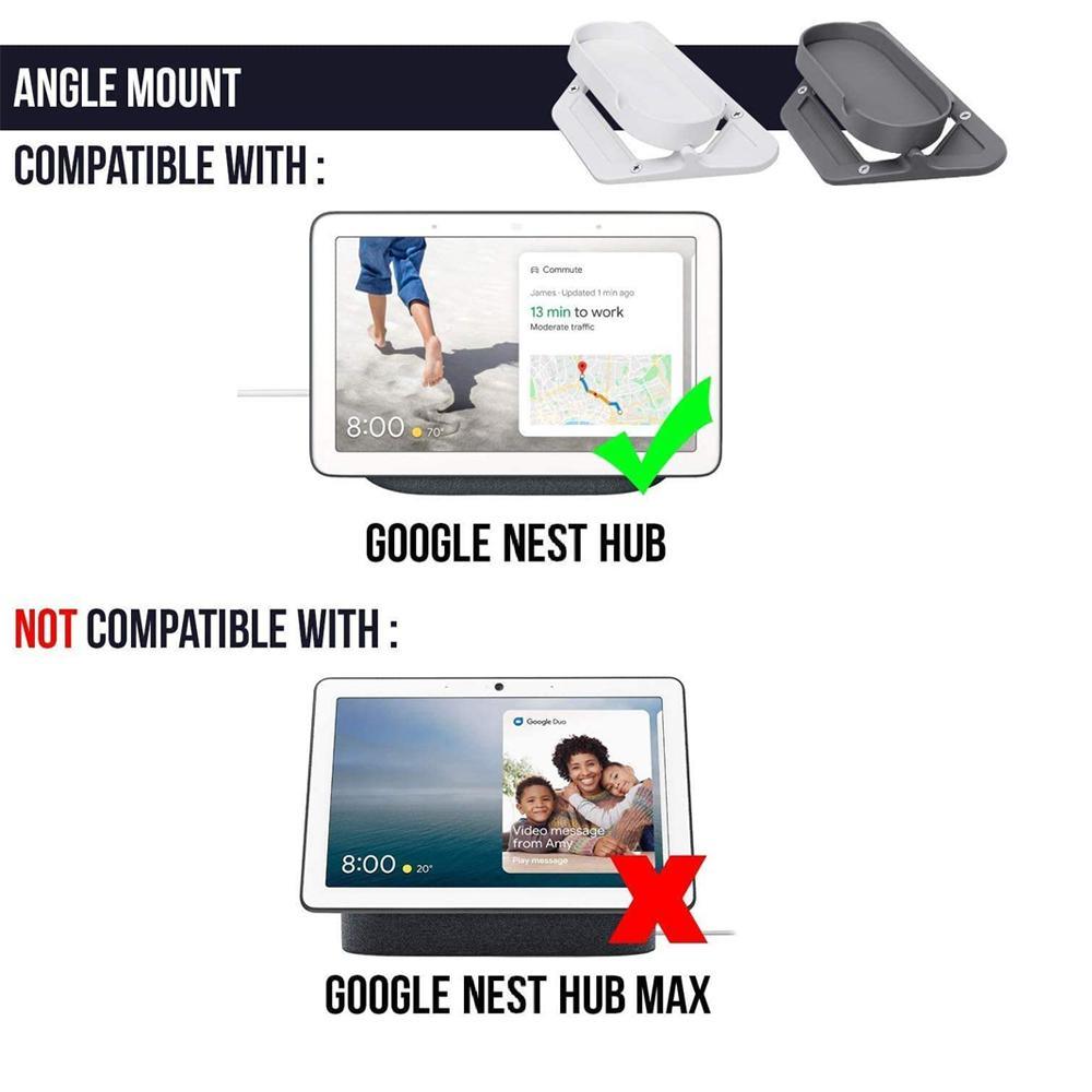 Official Made for Google Wasserstein Adjustable Stand Compatible with Google Nest Home Hub in Chalk - Super Arbor