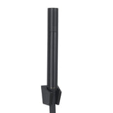 65 in. 8-Jet Rainfall Shower System with Waterfall Shower Head and Shower Wand in Black Painted Stainless Steel