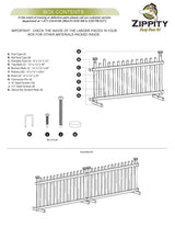 Zippity Outdoor Products Portable Puppy 2 Panels 2-ft H x 3.5-ft W White Privacy Vinyl Flat-top Fence Panel (Unassembled)
