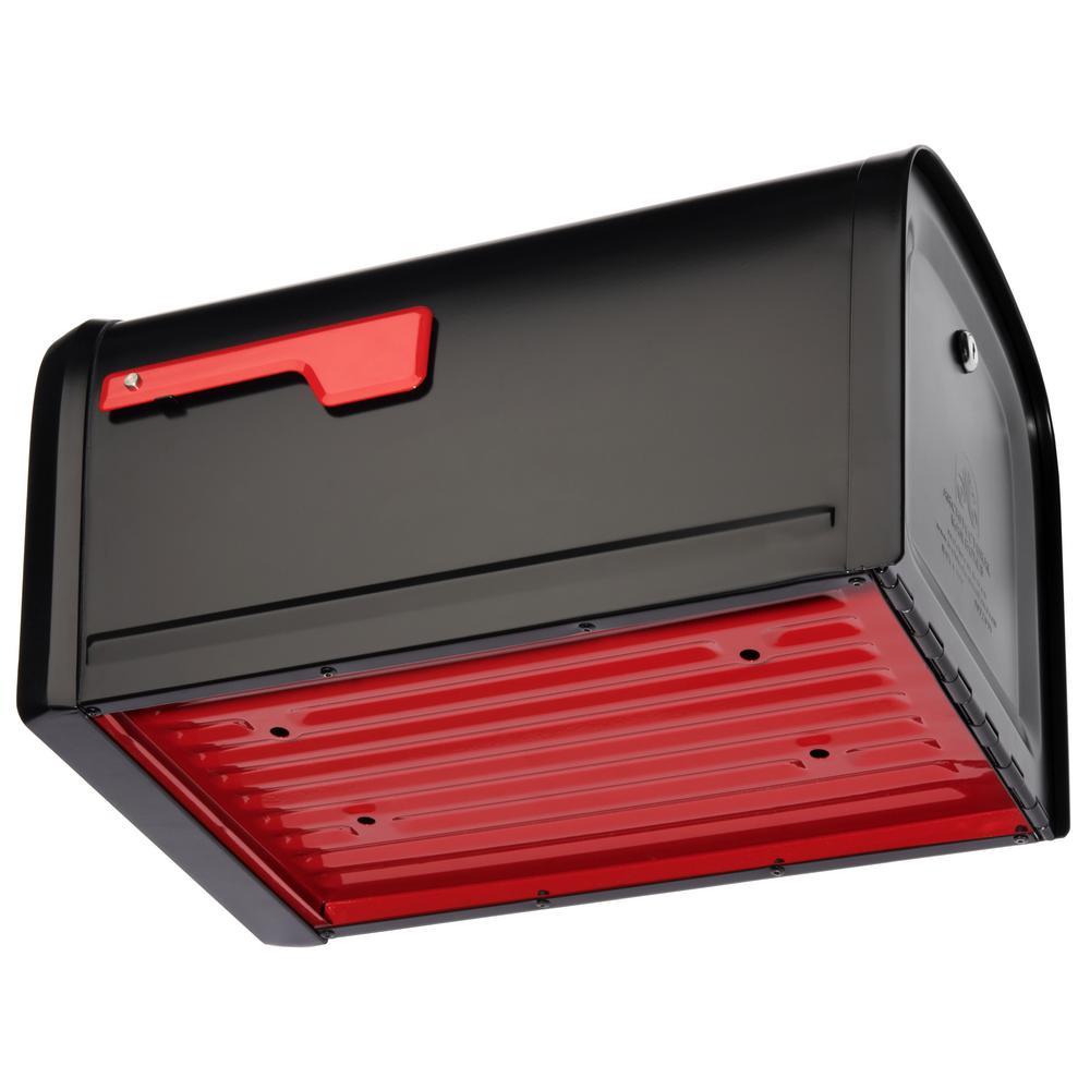 Oasis 360 Locking Parcel Mailbox with 2-Access Doors Black - Super Arbor