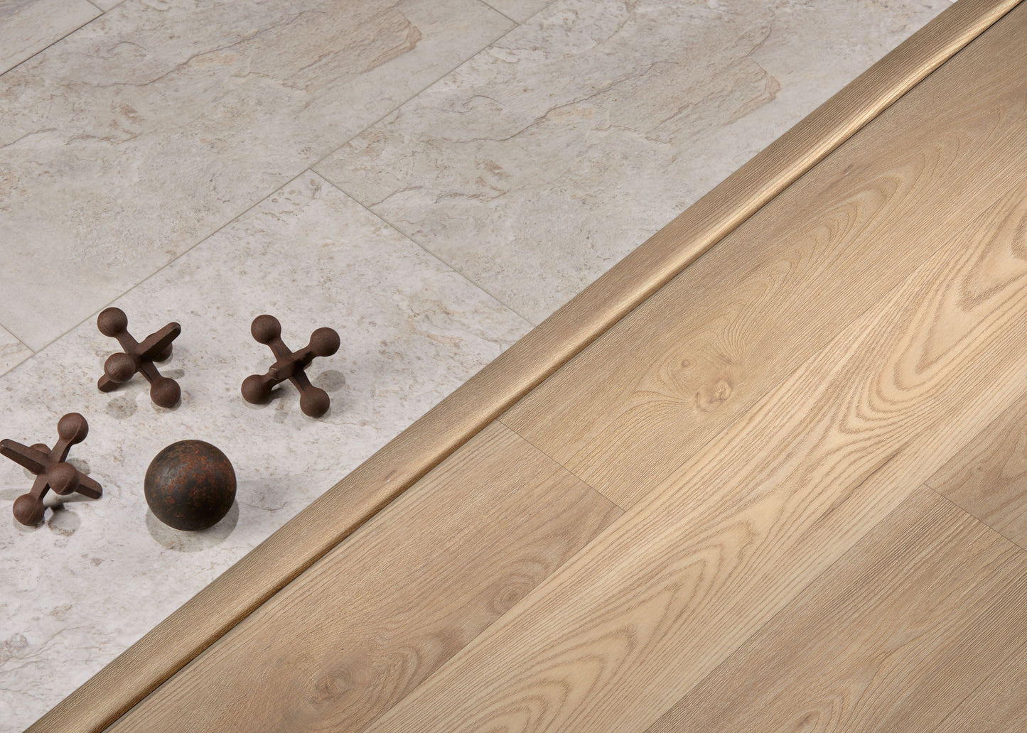 Shaw Toffee Elm 1.71-in x 94.49-in Vinyl Floor T-Moulding