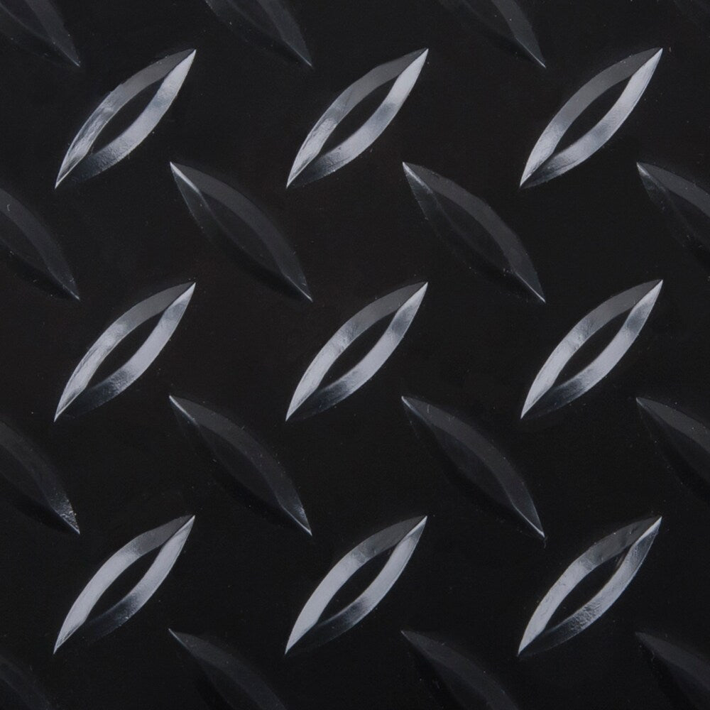 G-Floor RaceDay Diamond Tread Midnight Black 24 in. x 24 in. Peel and Stick Polyvinyl Tile (40 sq. ft. / case)