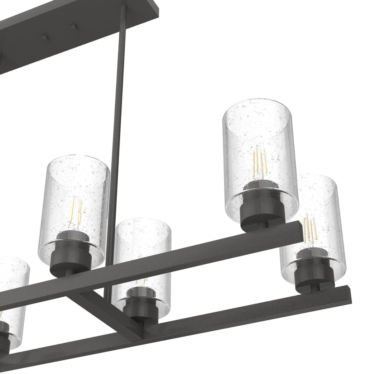 Hunter Hartland 8-Light Matte Bronze Farmhouse Led Chandelier