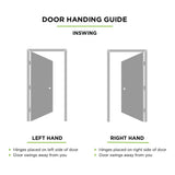 Masonite 30-in x 80-in Steel Half Lite Left-Hand Inswing Primed Prehung Single Front Door with Brickmould, Insulating Core, Blinds Between Glass
