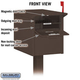 Bronze Mail Chest with Secure Locking Doors and USPS Approval