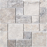 Satori Silver Crescent 12-in x 12-in Honed Natural Stone Look Mosaic Wall Tile (1-sq. ft/ Piece)
