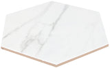 Satori Regent Carrara Nevoso 8-in x 10-in Matte Porcelain Hexagon Floor and Wall Tile (0.44-sq. ft/ Piece)