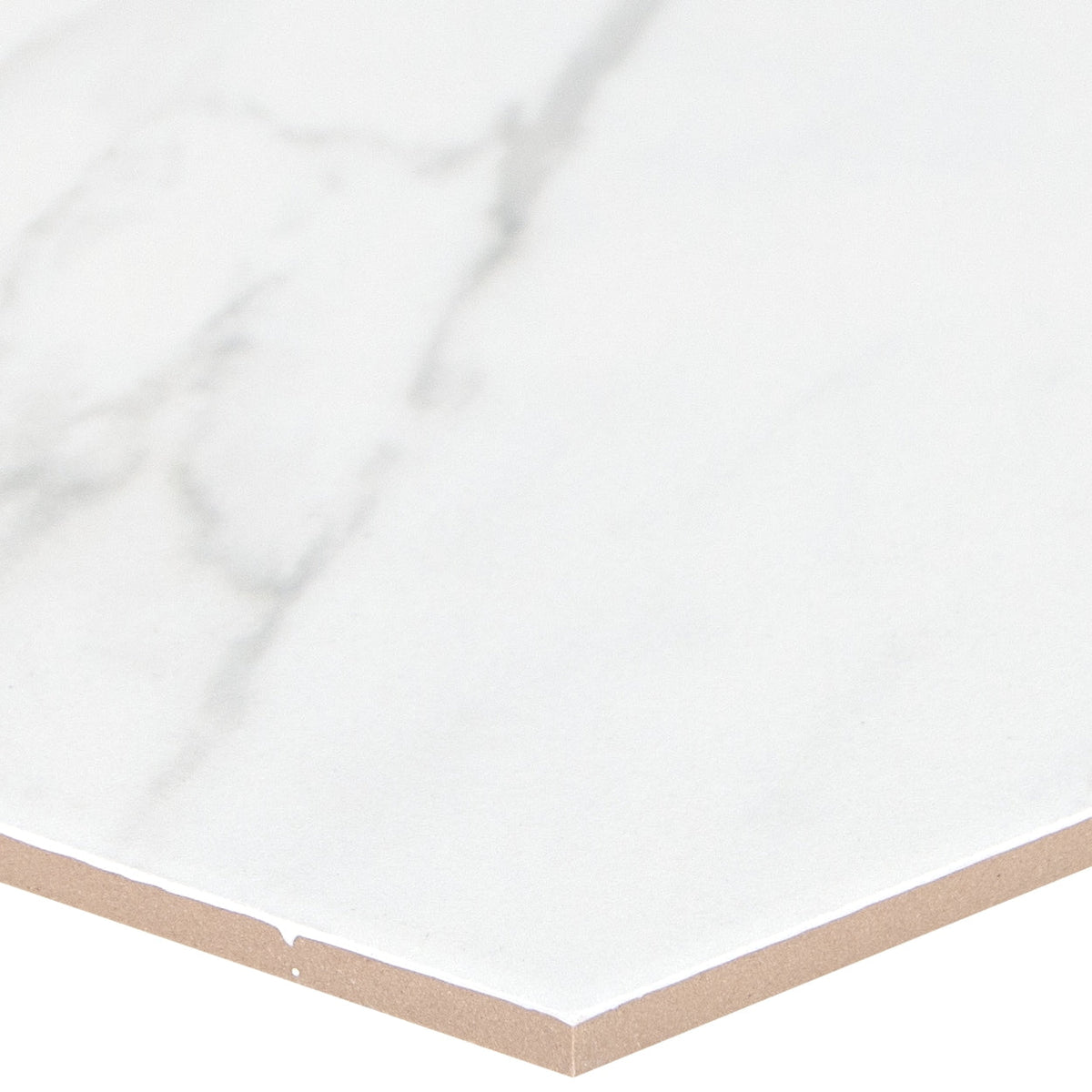 Satori Regent Carrara Nevoso 8-in x 10-in Matte Porcelain Hexagon Floor and Wall Tile (0.44-sq. ft/ Piece)