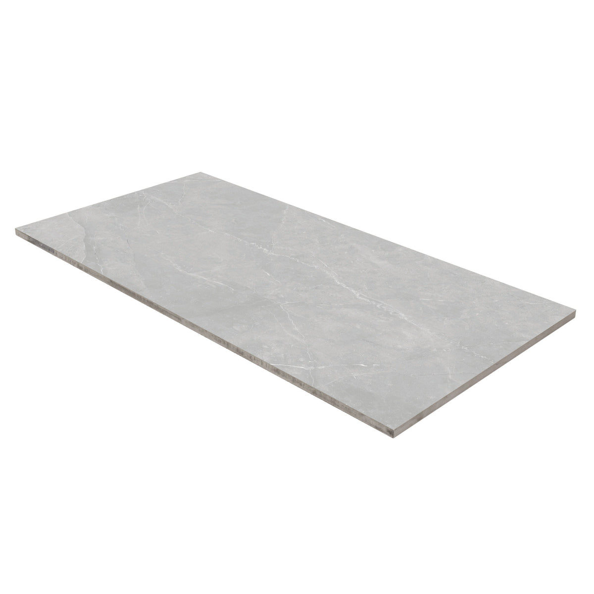 Satori Palisade Grigio 12-in x 24-in Polished Porcelain Marble Look Floor and Wall Tile (1.94-sq. ft/ Piece)