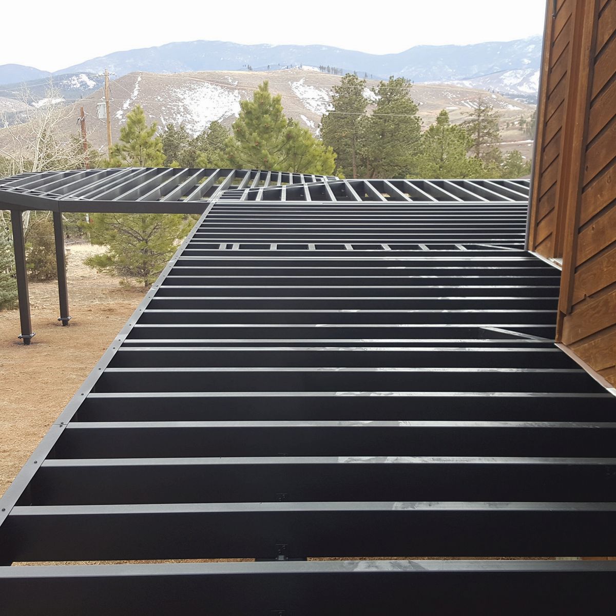 Fortress Building Products Black Steel Ledger Bracket