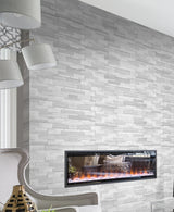 Satori Summit Ice Ledgestone 6-in x 12-in Natural Stone Marble Look Wall Tile (0.48-sq. ft/ Piece)