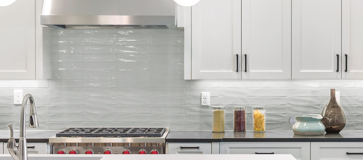 Satori Slate Gray 3-in x 12-in Glossy Ceramic Subway Wall Tile (0.24-sq. ft/ Piece)