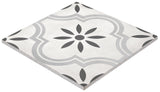 Satori Nouveau Arabesque Flora 8-in x 8-in Matte Porcelain Floor and Wall Tile (0.43-sq. ft/ Piece)