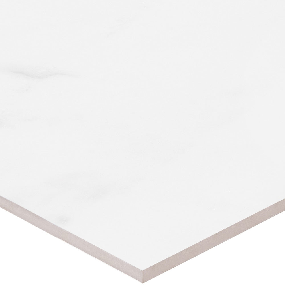 Satori Regent Statuario 24-in x 24-in Polished Porcelain Marble Look Floor and Wall Tile (3.87-sq. ft/ Piece)