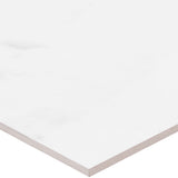 Satori Regent Statuario 24-in x 24-in Polished Porcelain Marble Look Floor and Wall Tile (3.87-sq. ft/ Piece)