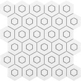 Satori Hudson Brilliant White 12-in x 12-in Matte Porcelain Honeycomb Wall Tile (0.94-sq ft/ Piece)