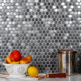 Apollo Tile (Sample) Metal 4-in x 4-in Polished Metal Floor and Wall Tile