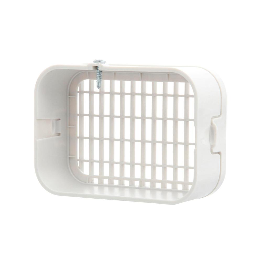 3 in. x 4 in. Plastic White Rodent Guard