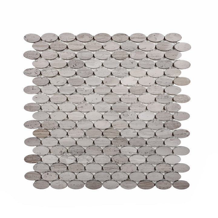 Apollo Tile (Sample) Gray 4-in x 4-in Polished Wood Honeycomb Wood Look Floor and Wall Tile