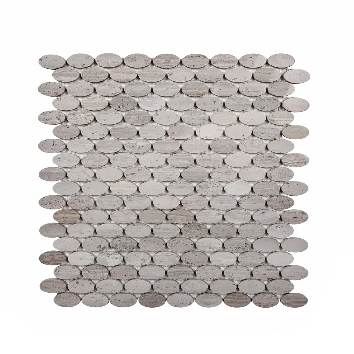 Apollo Tile (Sample) Gray 4-in x 4-in Polished Wood Honeycomb Wood Look Floor and Wall Tile