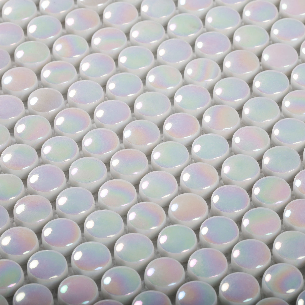 Apollo Tile White 12-in x 13-in Polished Recycled Glass Honeycomb Patterned Wall Tile (11.1-sq. ft/ Carton)