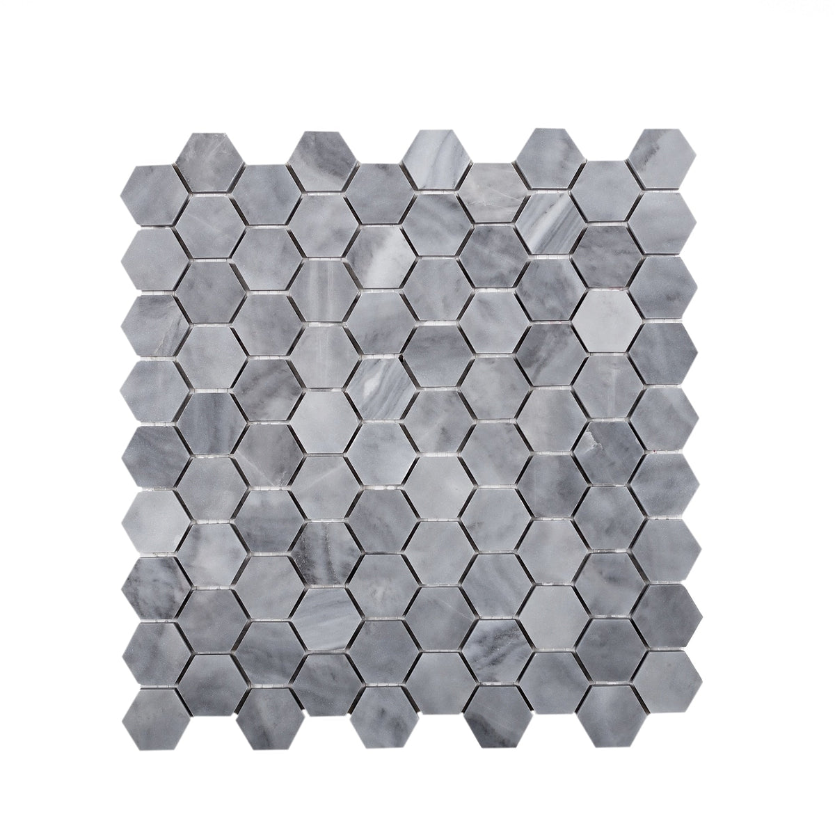 Apollo Tile (Sample) White 4-in x 4-in Polished Marble Honeycomb Floor and Wall Tile