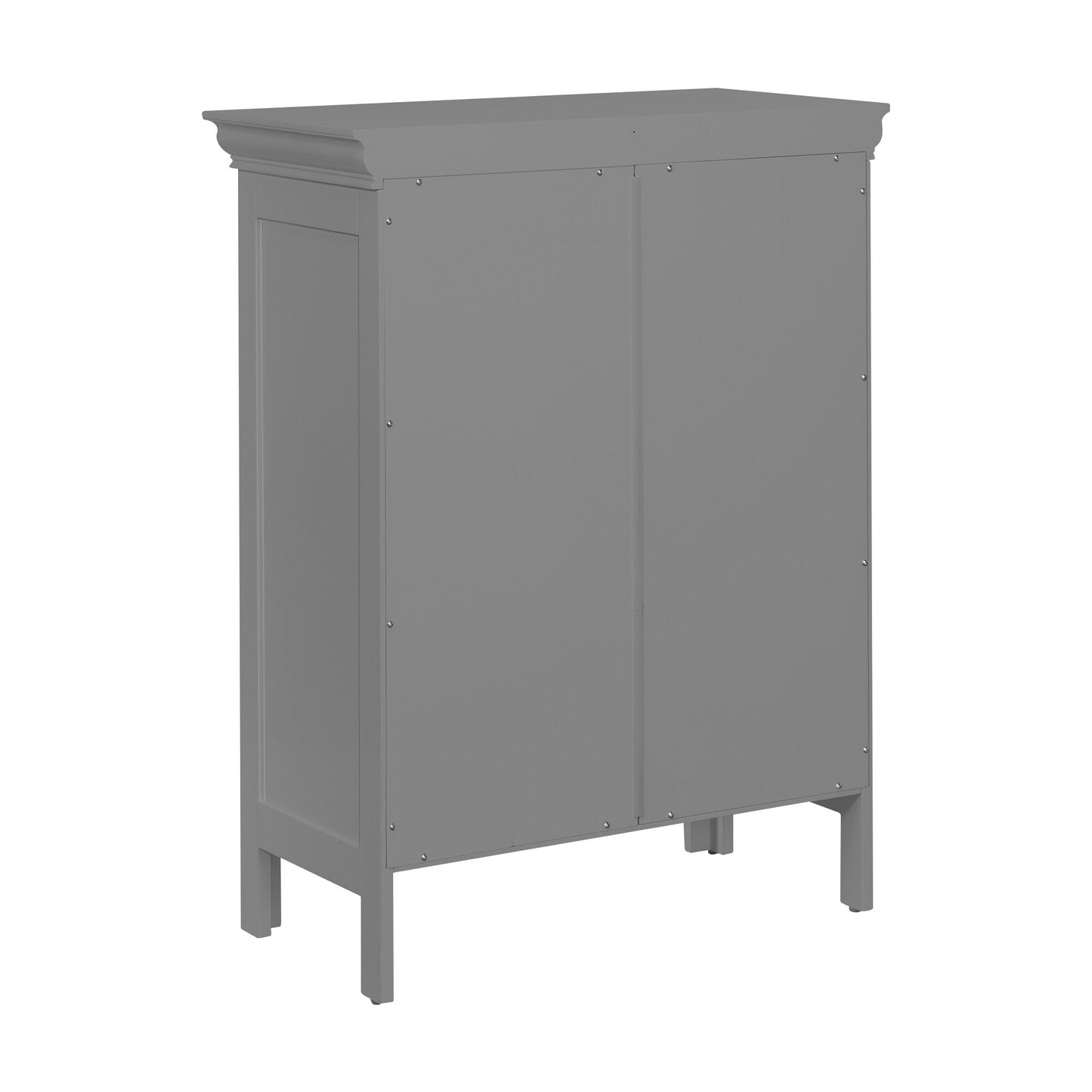 Teamson Home Stratford 26-in x 34.5-in x 13-in Gray Freestanding Linen Cabinet