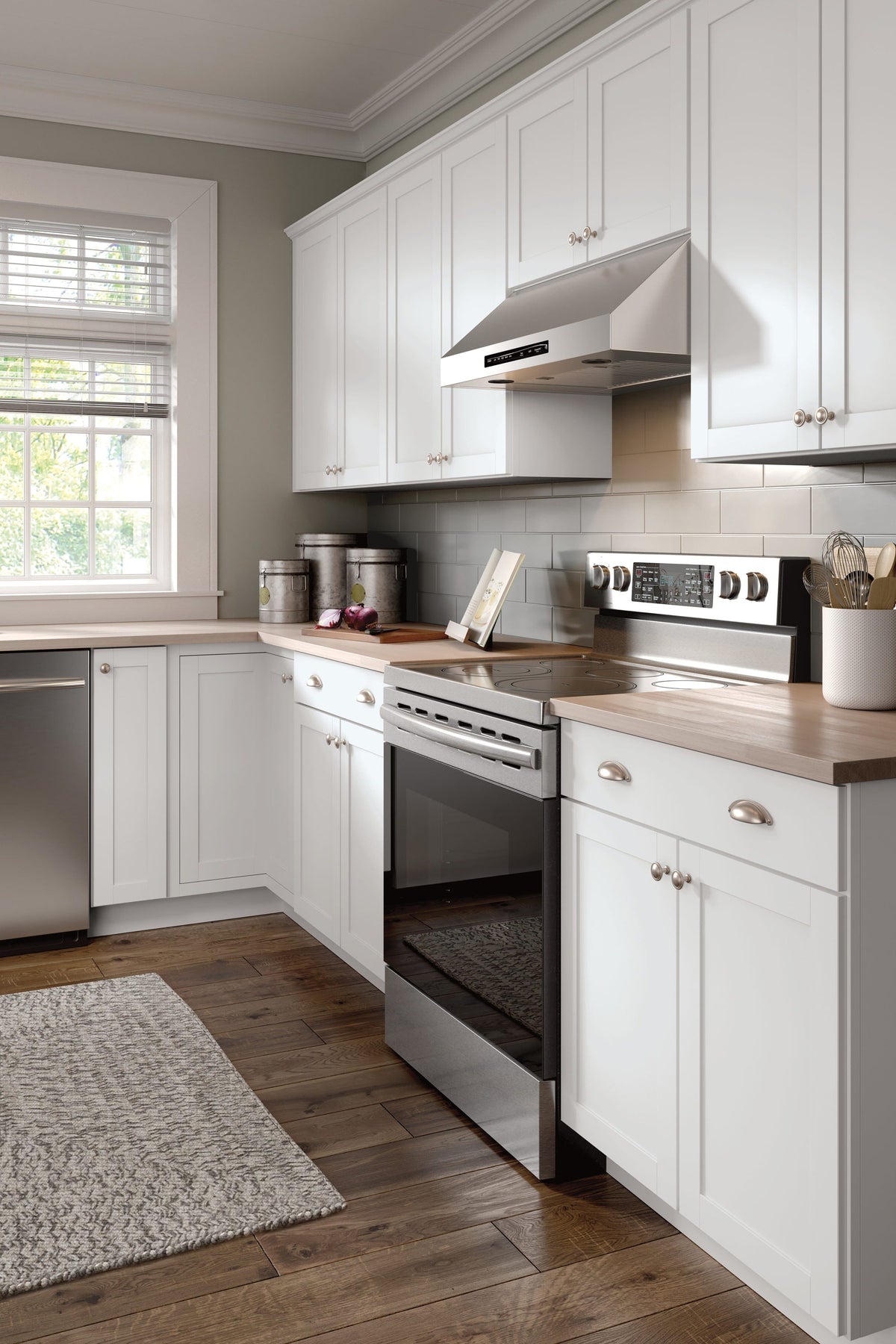 Diamond NOW Arcadia 15-in W x 35-in H x 23.75-in D White 1-Drawer Base Fully Assembled Cabinet (Recessed Panel Shaker Style)