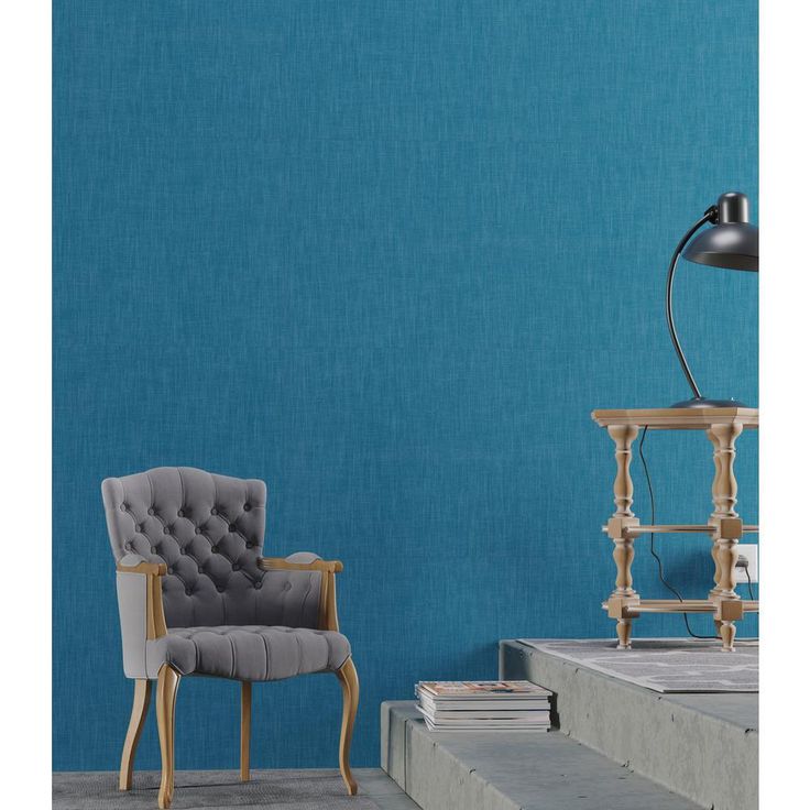 TrafficMASTER Blue Fabric 18 in. x 18 in. Luxury Vinyl Tile Peel And Stick Wall (18 sq. ft. / Case)