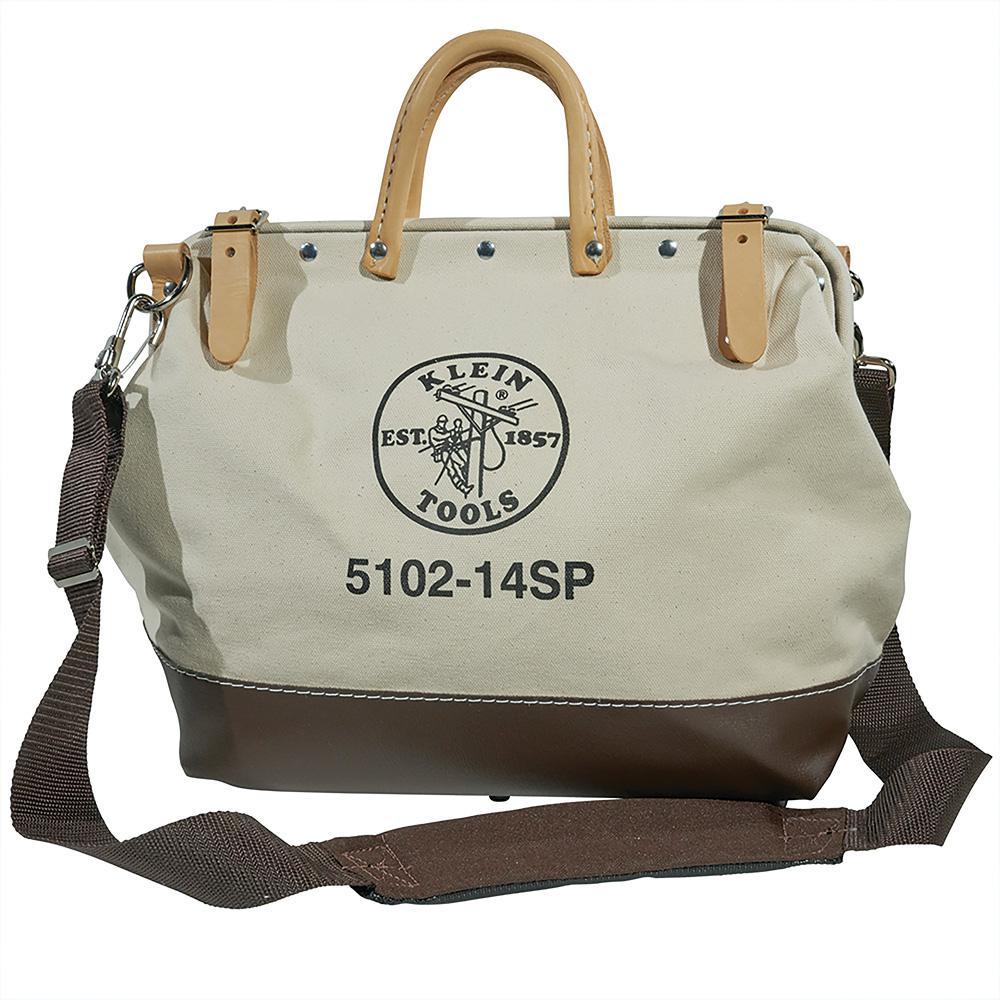 Deluxe Tool Bag, Canvas, 13 Pockets, 16-Inch - Super Arbor