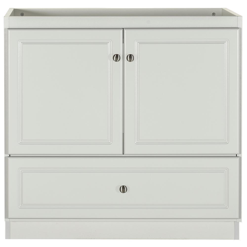 Ultraline 42 in. W x 21 in. D x 34.5 in. H Vanity Cabinet Only in Medium Alder - Super Arbor
