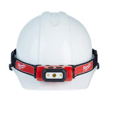 475 Lumens LED Rechargeable Hard Hat Headlamp w/BOLT White Type 1 Class C Full Brim Vented Hard Hat - Super Arbor