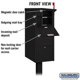Durable Aluminum Mail Package Drop with Secure Locking Doors and USPS Approval