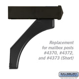 Arm Kit Replacement for Deluxe Mailbox Post - Black