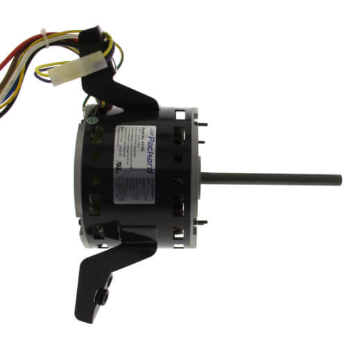 Packard 43785 blower motor - side view (Type: Permanent Split Capacitor; Voltage: 115V)