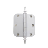 3.5 in. Steeple Tip Residential Hinge with 5/8 in. Radius Corners in Antique Brass - Super Arbor