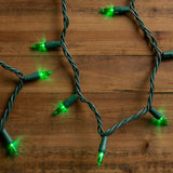 GE StayBright 100-Count 24.7-ft Green LED Plug-In Christmas String Lights