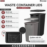 Rev-A-Shelf 24-Quart Plastic Soft Close Pull Out Trash Can
