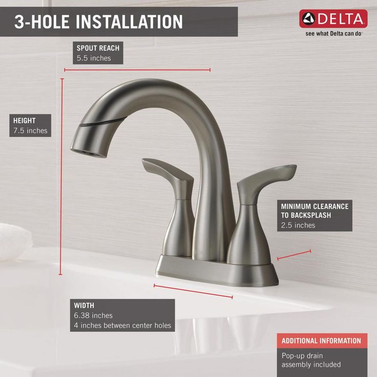 Broadmoor 4 in. Centerset 2-Handle Pull-Down Spout Bathroom Faucet in SpotShield Brushed Nickel