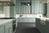 Satori Nouveau Nero 7-in x 8-in Matte Porcelain Encaustic Hexagon Floor and Wall Tile (0.28-sq. ft/ Piece)