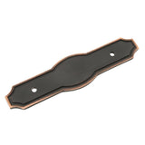 Pryce 3 in. (76mm) Center-to-Center Venetian Bronze with Copper Highlights Drawer Pull Backplate - Super Arbor
