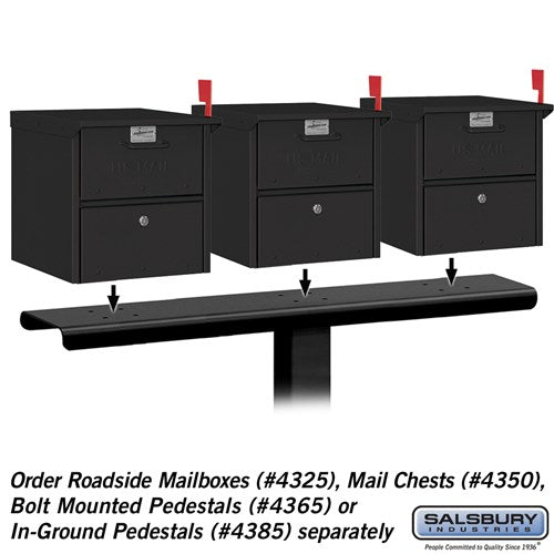 Bronze Mail Chest with Secure Locking Doors and USPS Approval