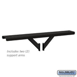 4-Wide Mailbox Spreader with 2 Supporting Arms - Black
