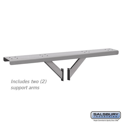 4-Wide Mailbox Spreader with 2 Supporting Arms - Black