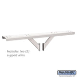 4-Wide Mailbox Spreader with 2 Supporting Arms - White