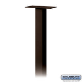 Standard In-Ground Mounted Mailbox Post - Bronze