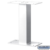 Standard Bolt Mounted Pedestal for Mail Package Drop - White