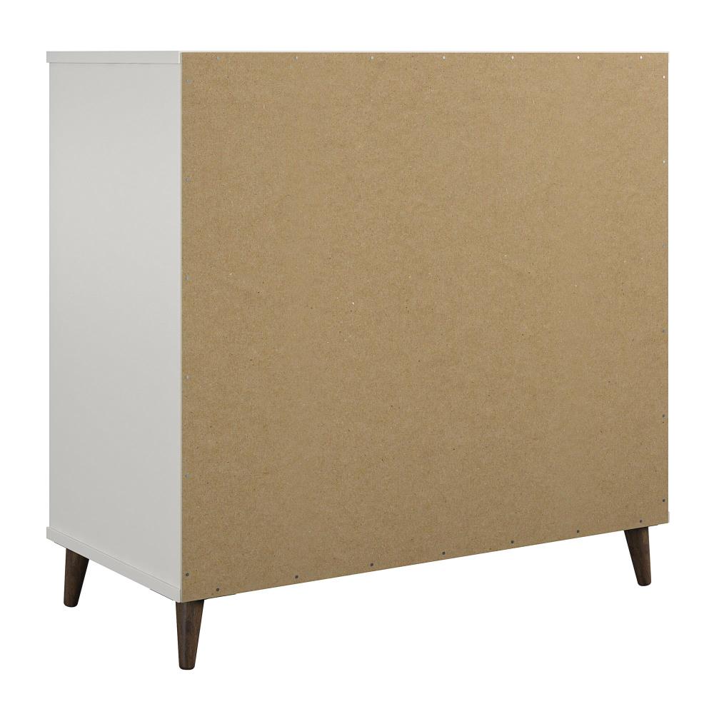 Ameriwood Home Ovando White Contemporary/Modern Wood Media Cabinet
