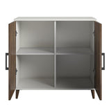Ameriwood Home Ovando White Contemporary/Modern Wood Media Cabinet