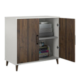 Ameriwood Home Ovando White Contemporary/Modern Wood Media Cabinet